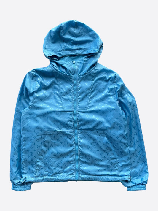 Louis Vuitton Blue Monogram Reversible Windbreaker