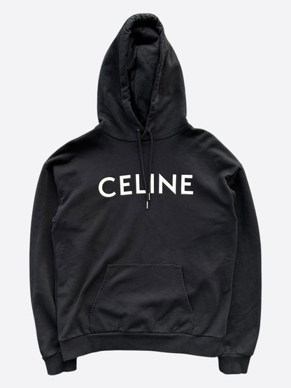 Celine Black & White Logo Hoodie