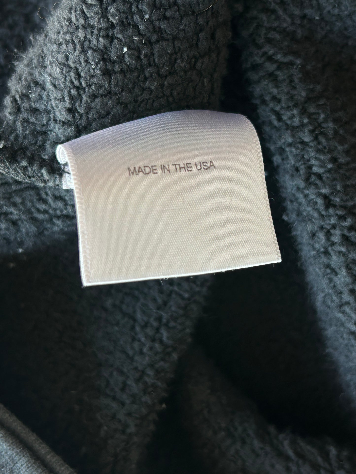 Enfants Riches Deprimes Faded Black & White Asphyxiation Patchwork Zip Up Hoodie