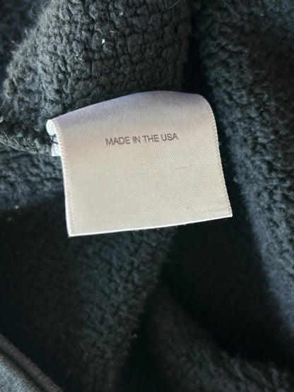 Enfants Riches Deprimes Faded Black & White Asphyxiation Patchwork Zip Up Hoodie