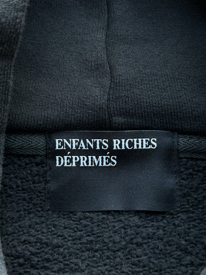 Enfants Riches Deprimes Black & White Narcotica Patchwork Zip Up Hoodie