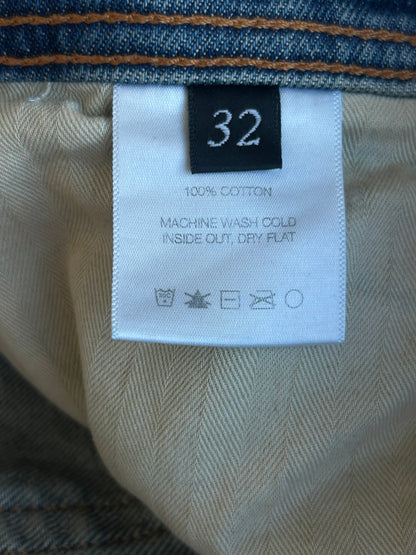 Enfants Riches Deprimes Dark Blue Distressed Flared Jeans