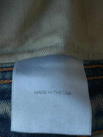 Enfants Riches Deprimes Dark Blue Distressed Flared Jeans