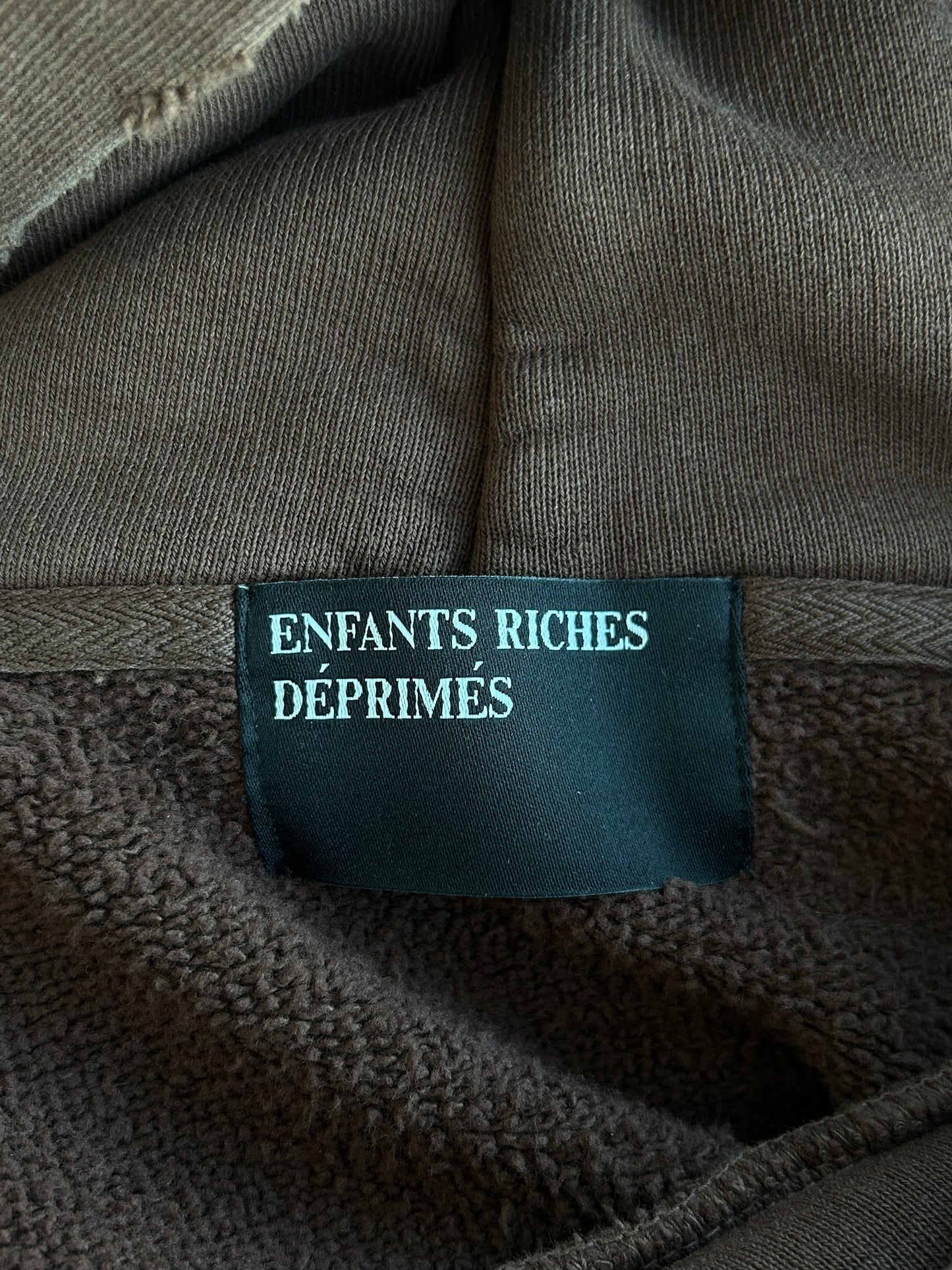 Enfants Riches Deprimes Brown & White 'Louise Eats Sandwich' Hoodie