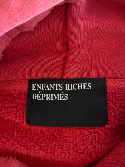 Enfants Riches Deprimes Faded Red & Black Classic Logo Hoodie