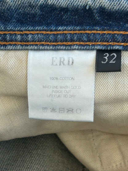 Enfants Riches Deprimes Dark Blue Distressed Flared Jeans