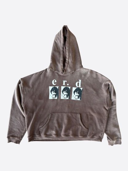 Enfants Riches Deprimes Brown & White 'Louise Eats Sandwich' Hoodie