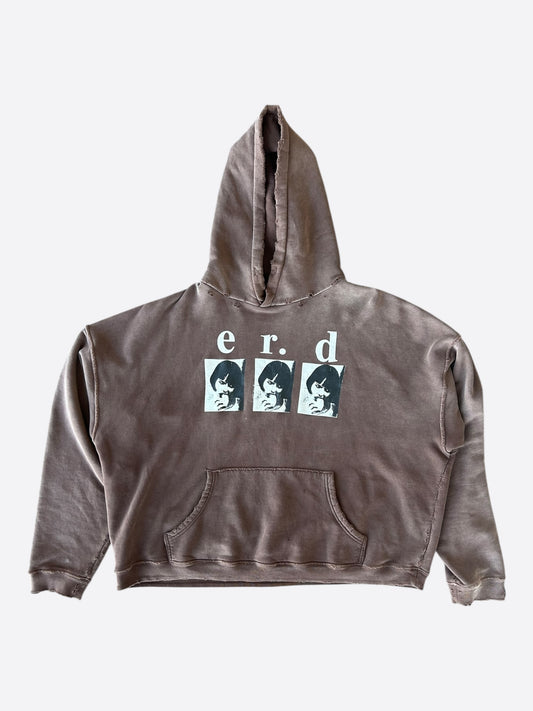 Enfants Riches Deprimes Brown & White 'Louise Eats Sandwich' Hoodie