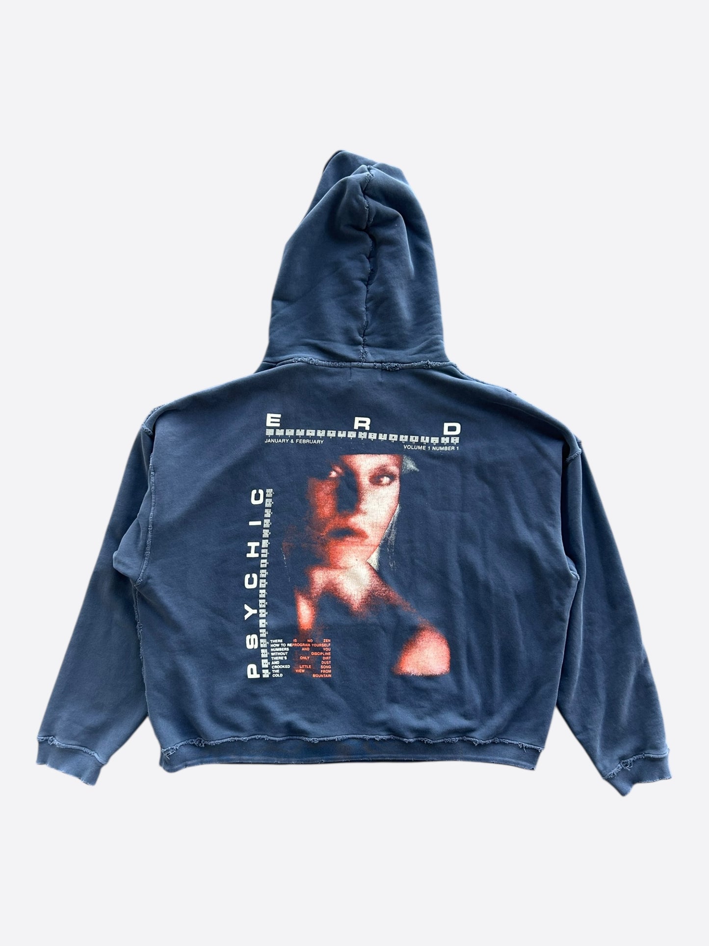 Enfants Riches Deprimes Faded Black Psychic Portrait Hoodie