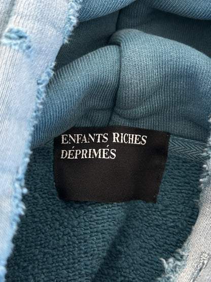 Enfants Riches Deprimes Faded Blue & Black Classic Logo Hoodie