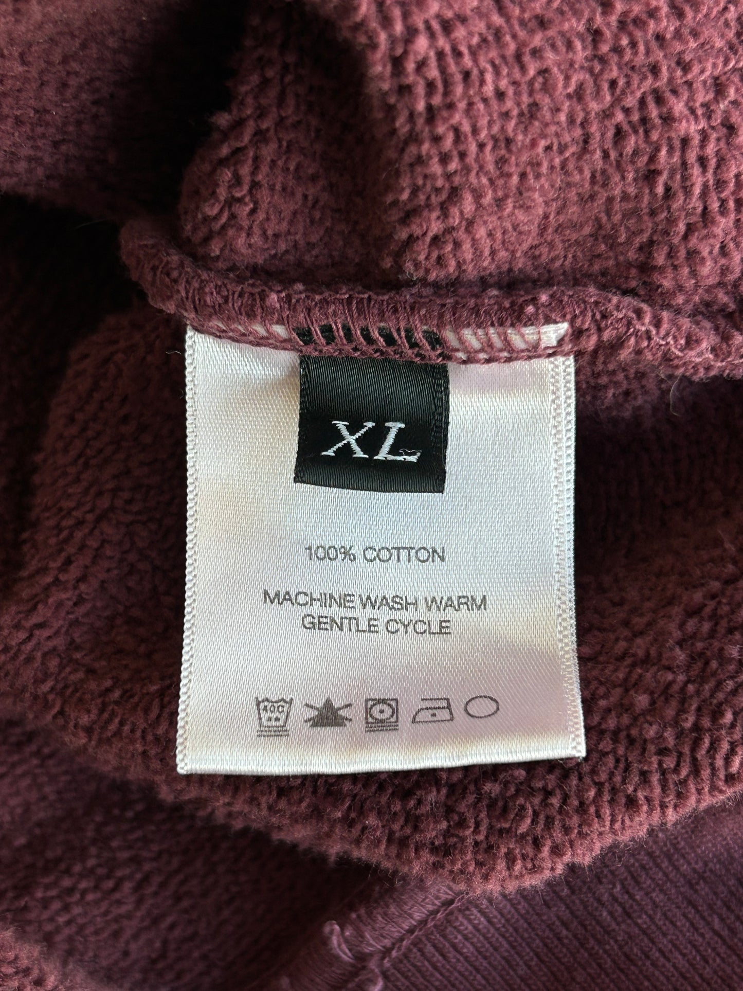 Enfants Riches Deprimes Plum & White Gothic Stencil Logo Hoodie