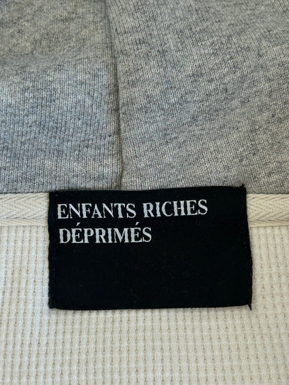 Enfants Riches Deprimes Grey & Black Assemblage Patchwork Thermal Zip Up Hoodie