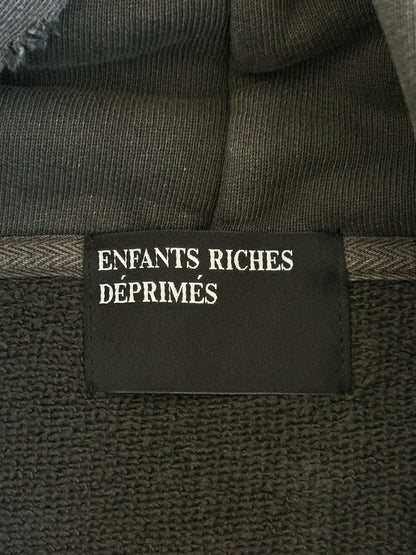 Enfants Riches Deprimes Washed Black & White Classic Logo Hoodie