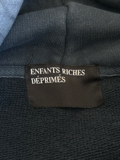 Enfants Riches Deprimes Faded Blue & White Classic Logo Hoodie