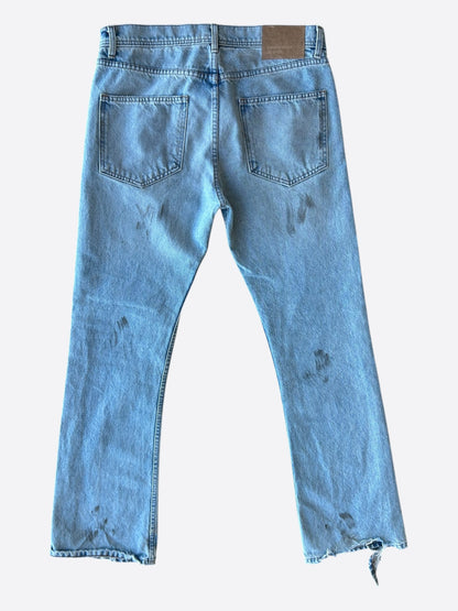 Enfants Riches Deprimes Blue Distressed Flared Jeans