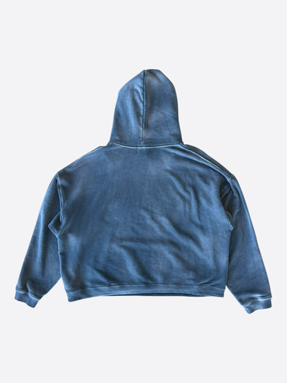 Enfants Riches Deprimes Faded Blue & White Classic Logo Hoodie
