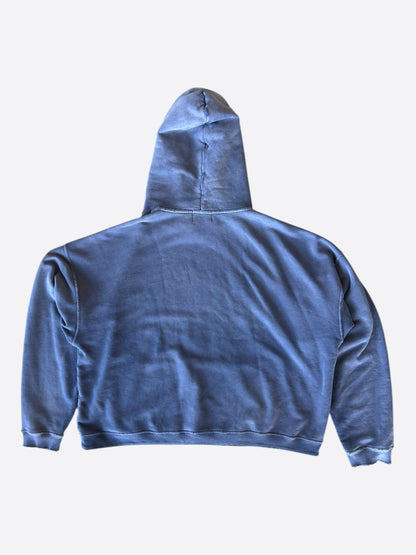 Enfants Riches Deprimes Faded Blue & White Memory Graphic Hoodie
