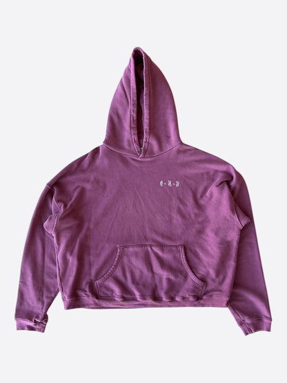 Enfants Riches Deprimes Plum & White Gothic Stencil Logo Hoodie