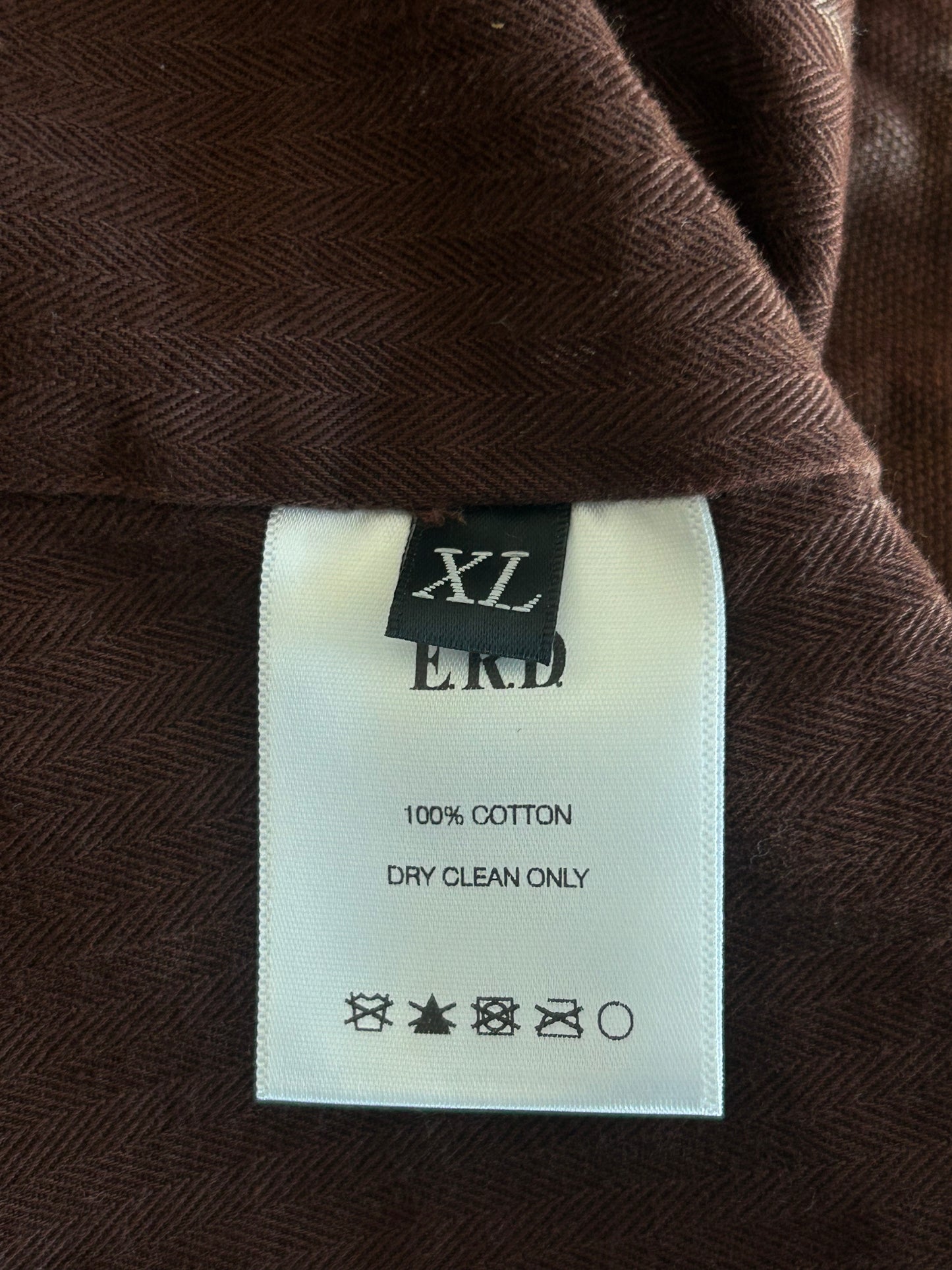 Enfants Riches Deprimes Faded Brown & White Classic Logo Work Jacket