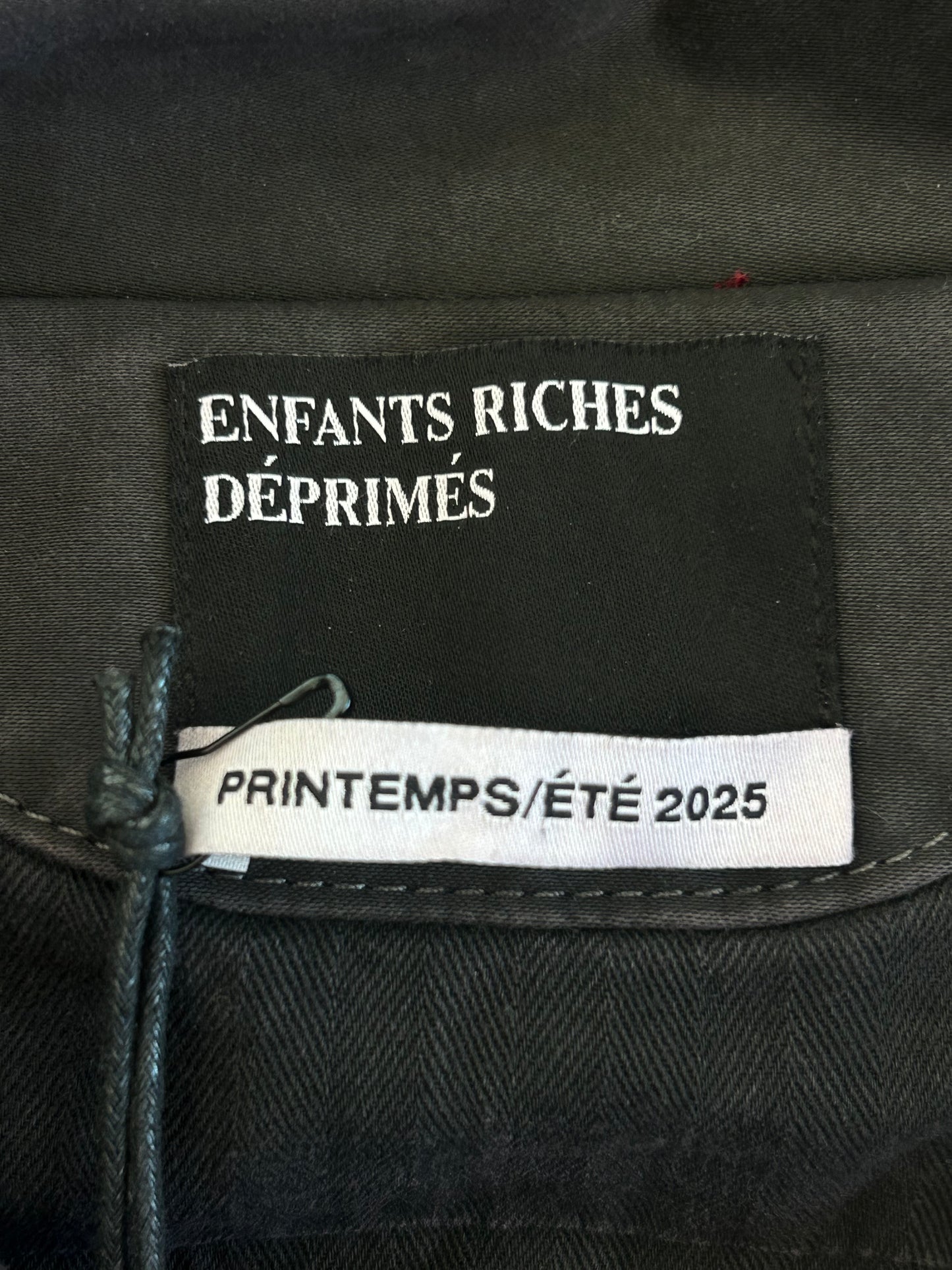 Enfants Riches Deprimes Burgundy, Black & White Tabac Rat Logo Track Jacket