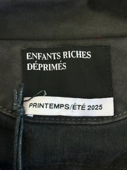 Enfants Riches Deprimes Burgundy, Black & White Tabac Rat Logo Track Jacket