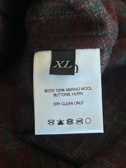 Enfants Riches Deprimes Red & Black Plaid Assemblage Patchwwork Flannel Shirt