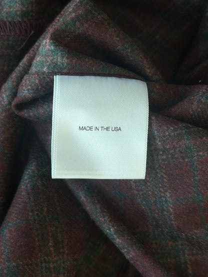 Enfants Riches Deprimes Red & Black Plaid Assemblage Patchwwork Flannel Shirt