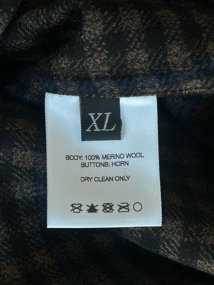 Enfants Riches Deprimes Brown & Black Plaid Assemblage Patchwwork Flannel Shirt