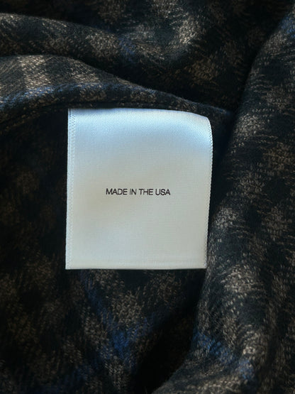 Enfants Riches Deprimes Brown & Black Plaid Assemblage Patchwwork Flannel Shirt