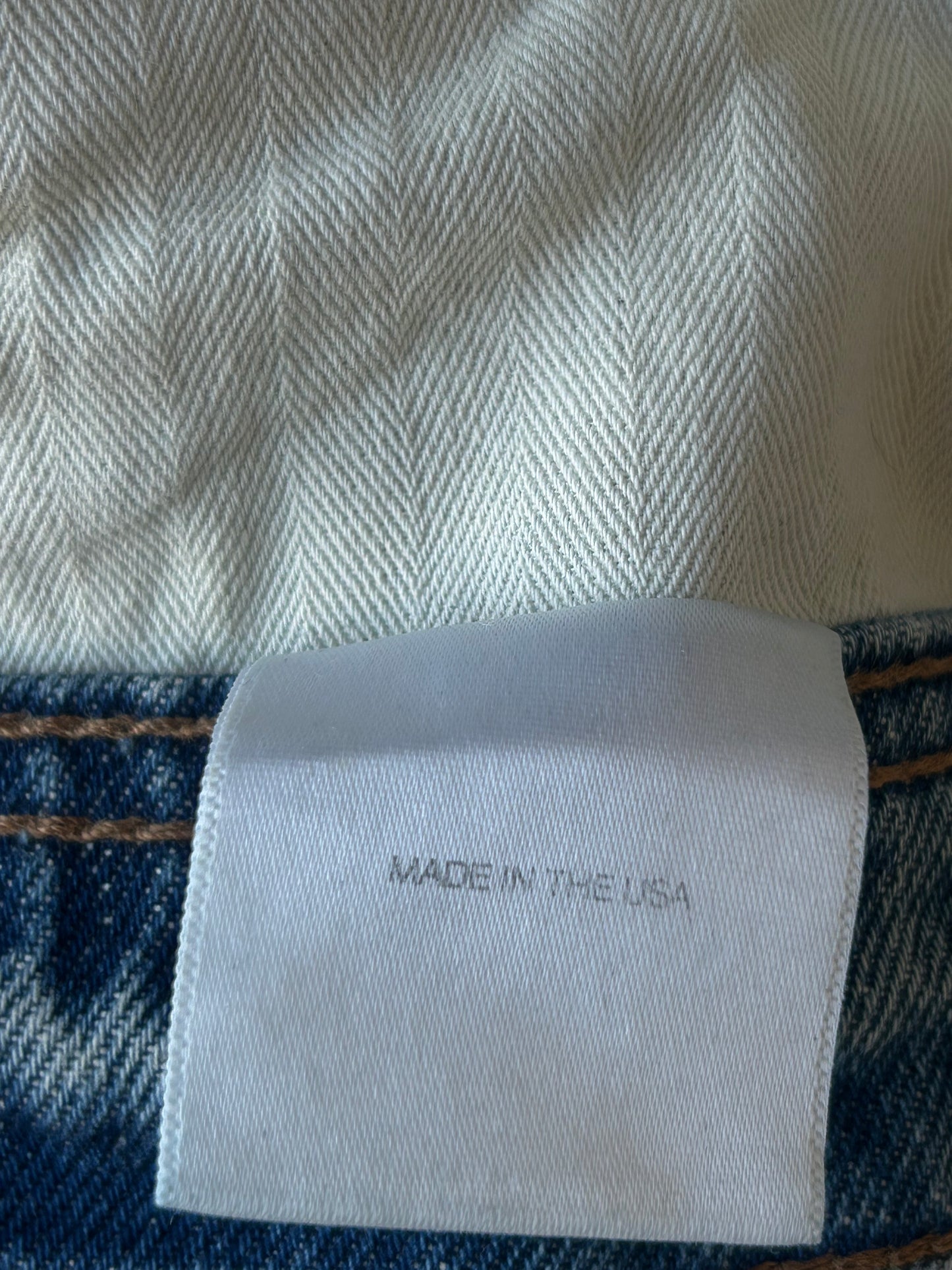 Enfants Riches Deprimes Faded Blue Distressed Flared Jeans