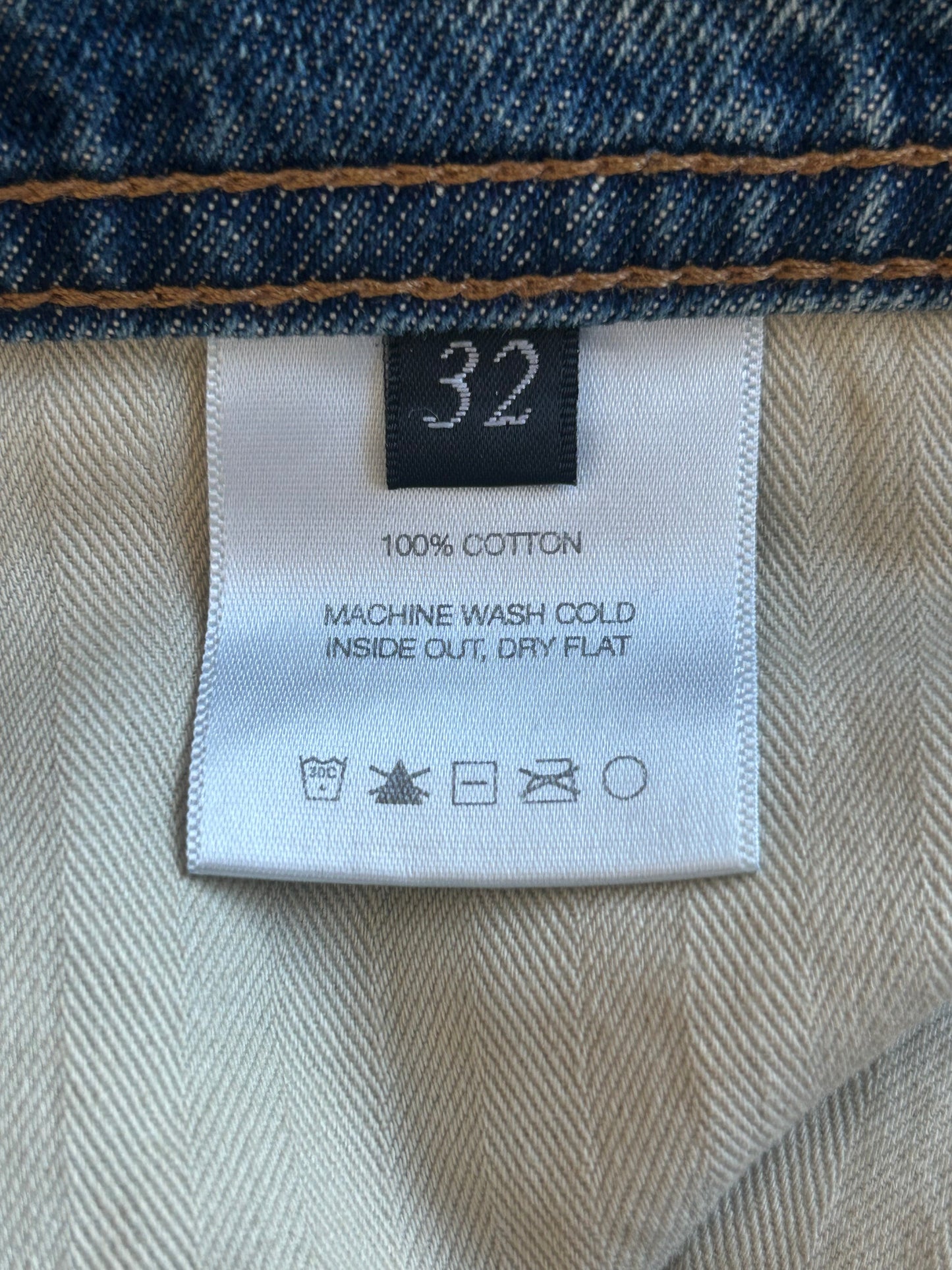 Enfants Riches Deprimes Faded Blue Embroidered Patch Flared Jeans