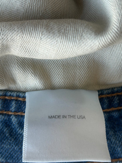 Enfants Riches Deprimes Faded Blue Embroidered Patch Flared Jeans