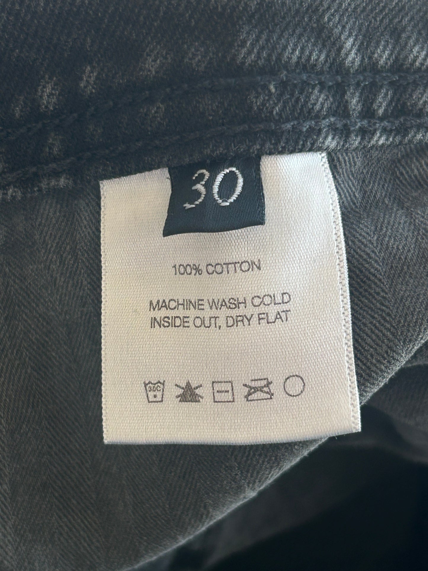 Enfants Riches Deprimes Washed Black Distressed Flared Jeans