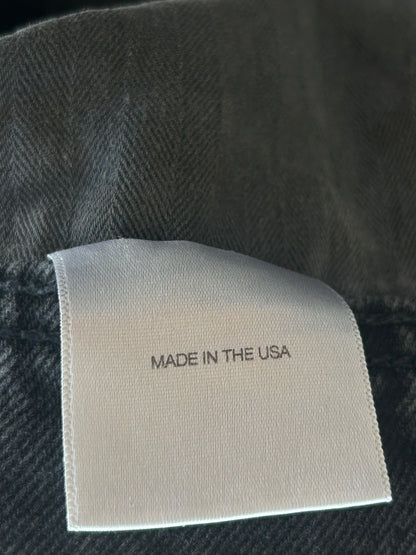 Enfants Riches Deprimes Washed Black Distressed Flared Jeans