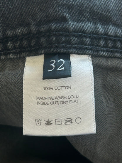 Enfants Riches Deprimes Washed Black Distressed Flared Jeans