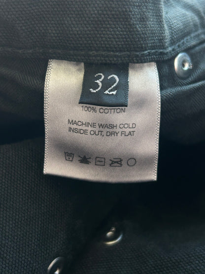 Enfants Riches Deprimes Washed Black Distressed Carpenter Pants