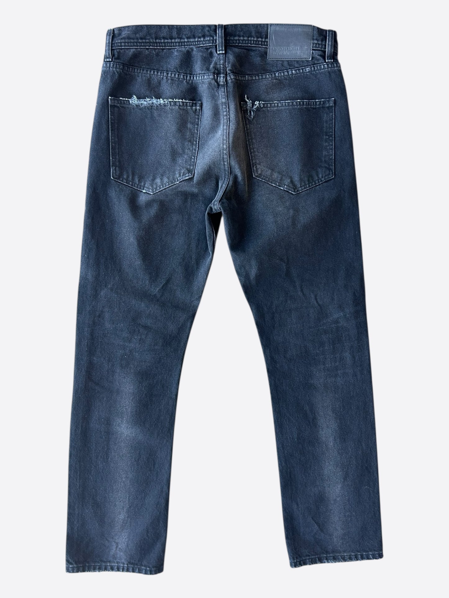 Enfants Riches Deprimes Washed Black Distressed Jeans