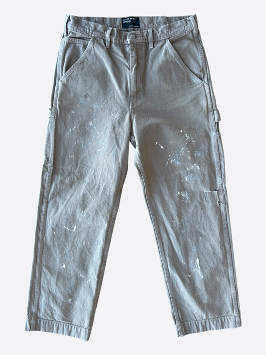 Enfants Riches Deprimes Beige Paint Splatter Carpenter Pants