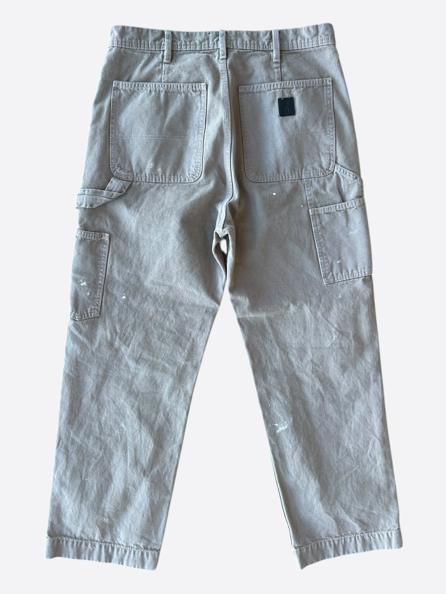 Enfants Riches Deprimes Beige Paint Splatter Carpenter Pants