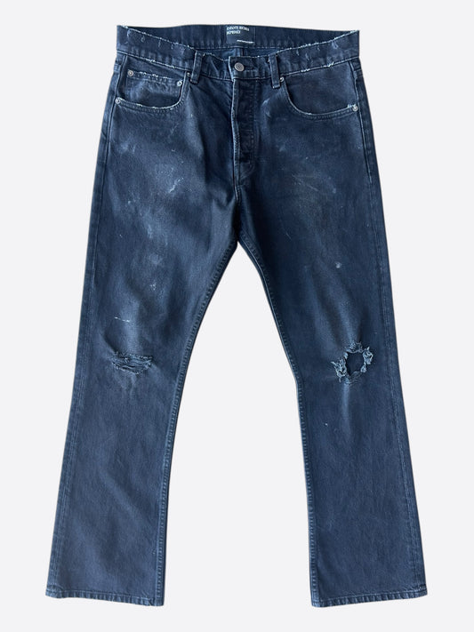 Enfants Riches Deprimes Washed Black Distressed Jeans