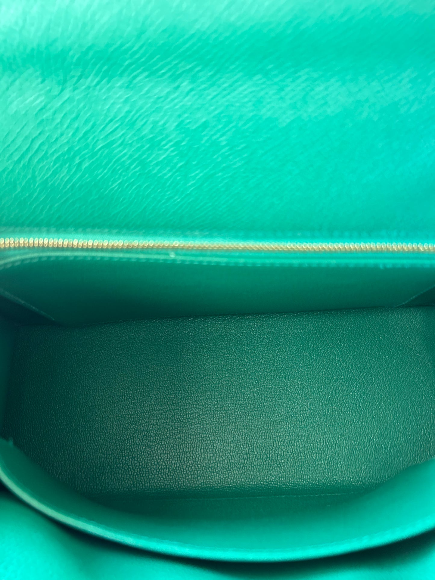 Hermes Vert Jade Epsom & Gold Hardware Kelly 28