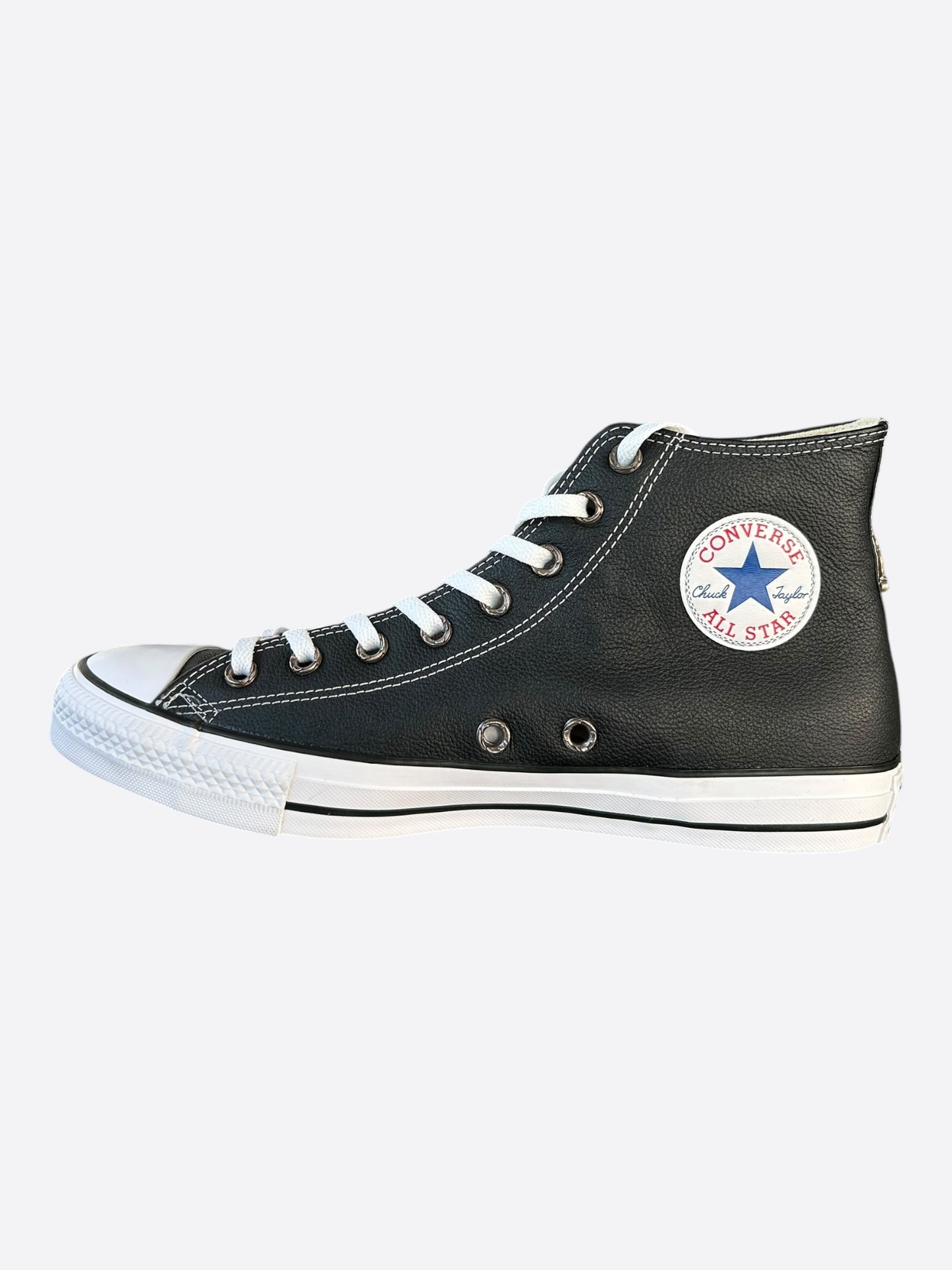 Chrome Hearts Black & Silver Cross High Top Converse