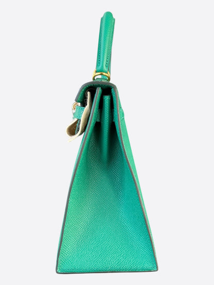 Hermes Vert Jade Epsom & Gold Hardware Kelly 28