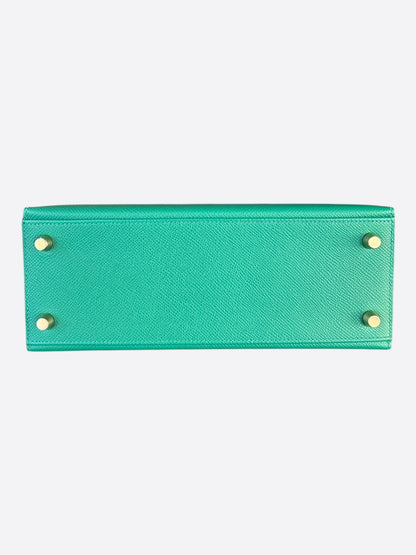 Hermes Vert Jade Epsom & Gold Hardware Kelly 28
