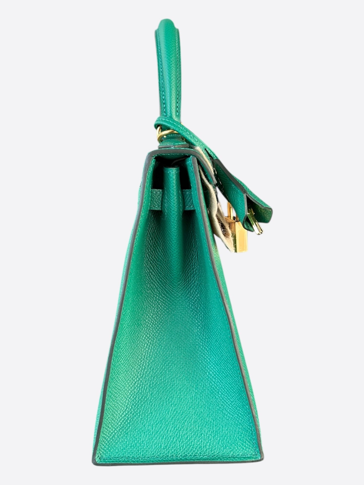 Hermes Vert Jade Epsom & Gold Hardware Kelly 28