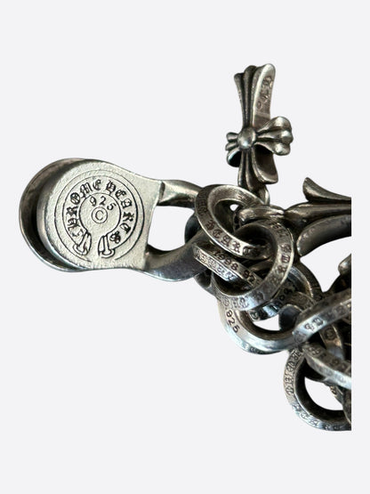 Chrome Hearts Silver Multi Cross Charm Bracelet
