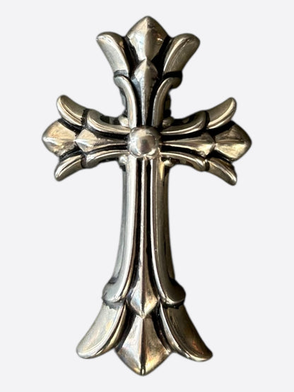 Chrome Hearts Silver Large Double Cross Pendant