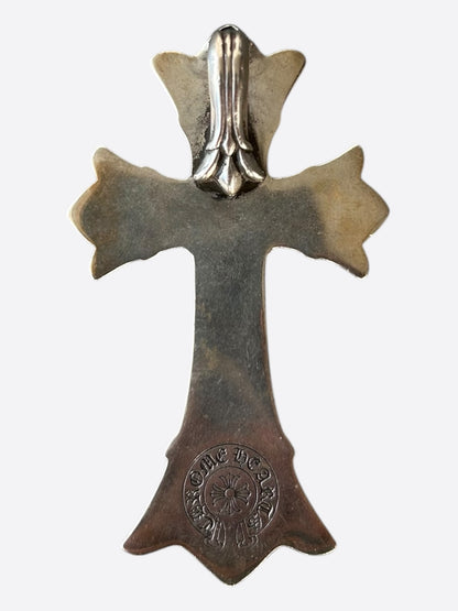 Chrome Hearts Silver Large Double Cross Pendant