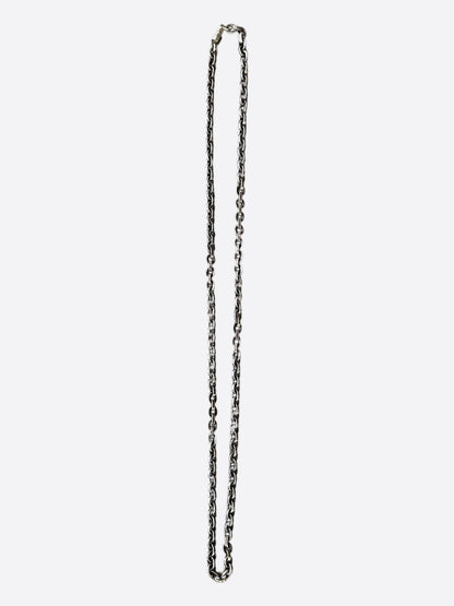 Chrome Hearts Silver Paperchain Necklace