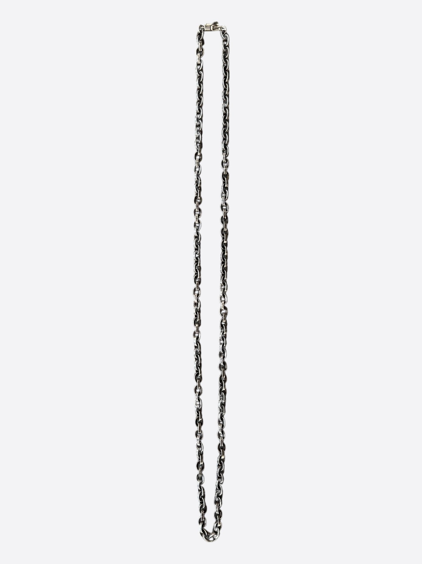 Chrome Hearts Silver Paperchain Necklace